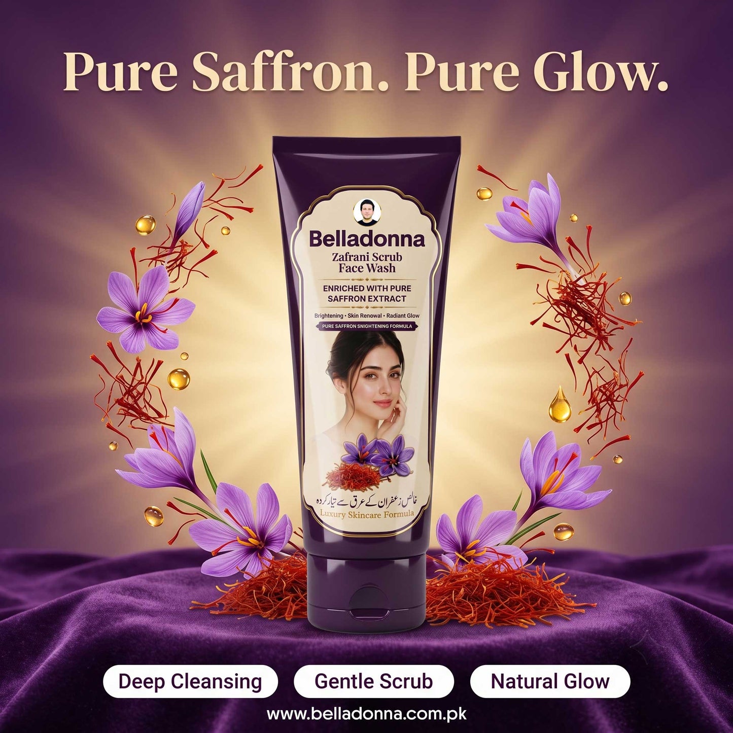 New Belladonna Zafrani Scrub Face Wash